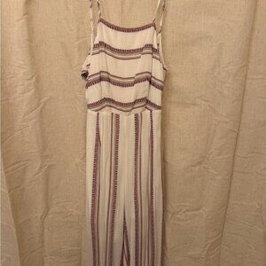 Striped Sleeveless Jumpsuit